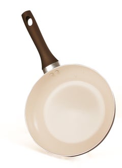 Sweet Home Ceramic Frying Pan Set - 26 CM | PFOA Free, Oven Safe, Induction Compatible, Dishwasher Safe, Grey/Cream  - Image 1