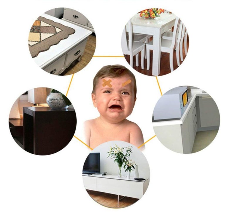 SYGA Pack of 2 Baby Safety Strip Furniture Edge Guard Cushion Corner Cover 2 Meter 6.5 feet Tape Infant Bump Protector (UShape_Brown) - Image 5