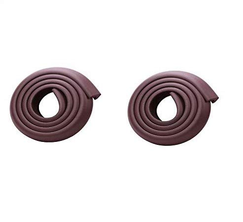 SYGA Pack of 2 Baby Safety Strip Furniture Edge Guard Cushion Corner Cover 2 Meter 6.5 feet Tape Infant Bump Protector (UShape_Brown) - Image 1