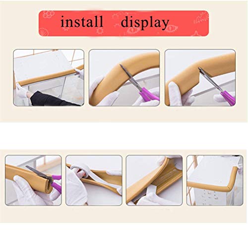 SYGA Pack of 2 Baby Safety Strip Furniture Edge Guard Cushion Corner Cover 2 Meter 6.5 feet Tape Infant Bump Protector (UShape_Brown) - Image 2