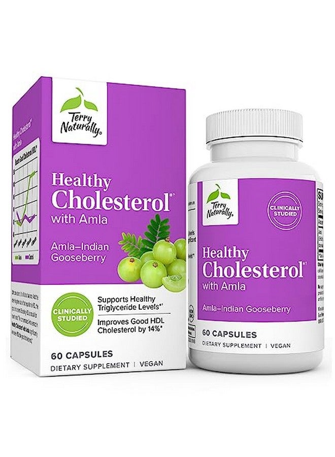 Terry Naturally كوليسترول صحي مع أملاء 60 كبسولة يدعم مستويات ثلاثي الجليسريد الصحية و HDL الجيد غير معدّل وراثيًا نباتي كوشير 30 حصة - Image 1