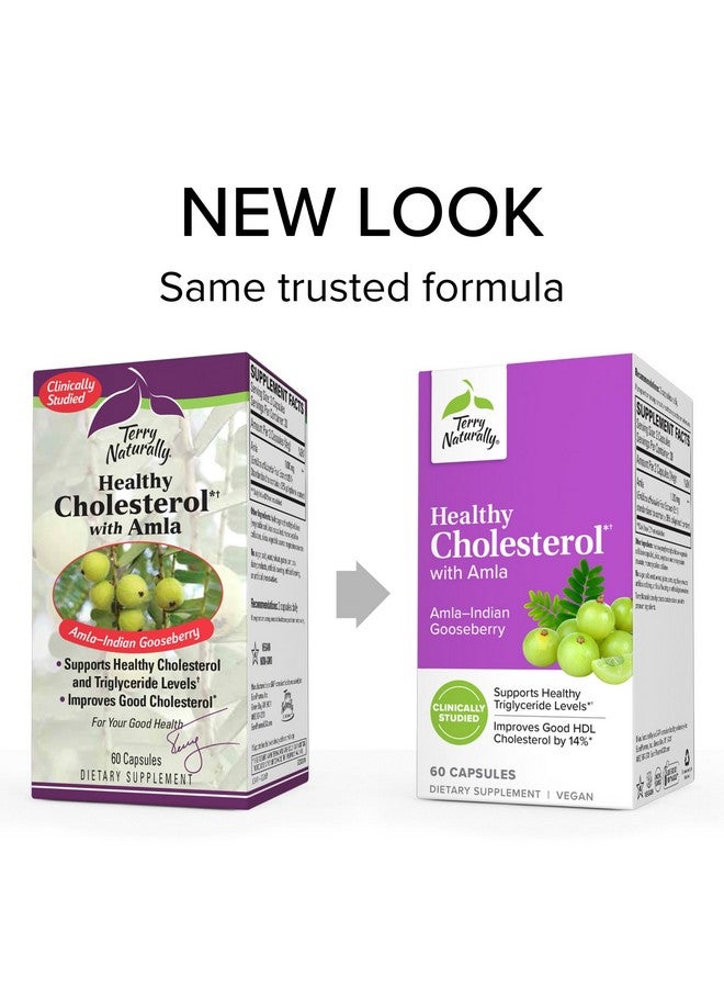 Terry Naturally كوليسترول صحي مع أملاء 60 كبسولة يدعم مستويات ثلاثي الجليسريد الصحية و HDL الجيد غير معدّل وراثيًا نباتي كوشير 30 حصة - Image 4