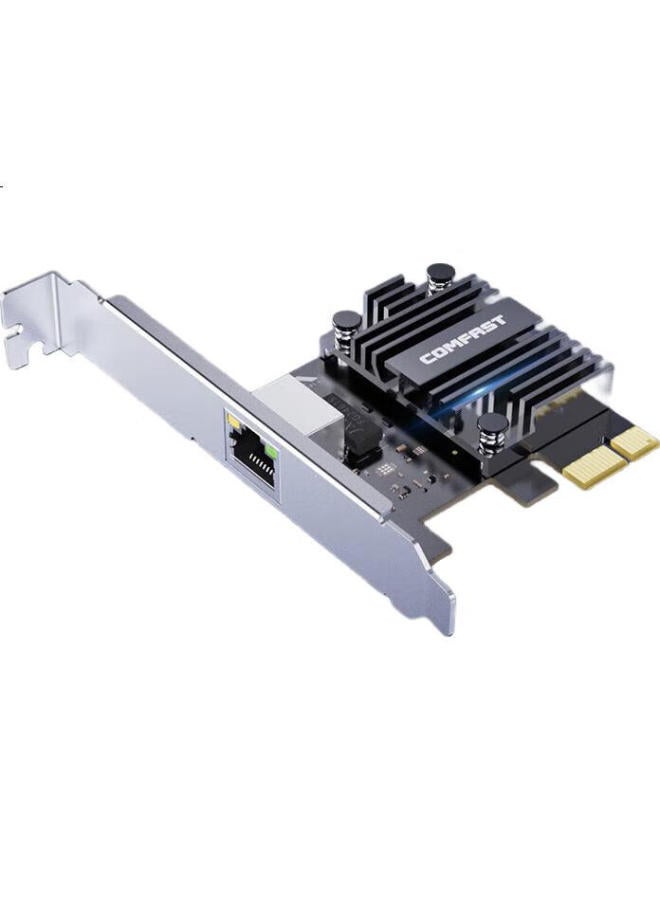 Comfast Pci-E 5G Wired Network Card Desktop Computer Built-In Pcie To Gigabit Network Card Rj45 Network Port Expansion Host Ethernet Full Duplex Adaptive 5000M Network Card - Image 1