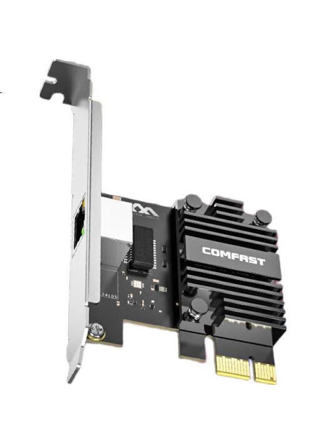 Comfast Pci-E 5G Wired Network Card Desktop Computer Built-In Pcie To Gigabit Network Card Rj45 Network Port Expansion Host Ethernet Full Duplex Adaptive 5000M Network Card - Image 2