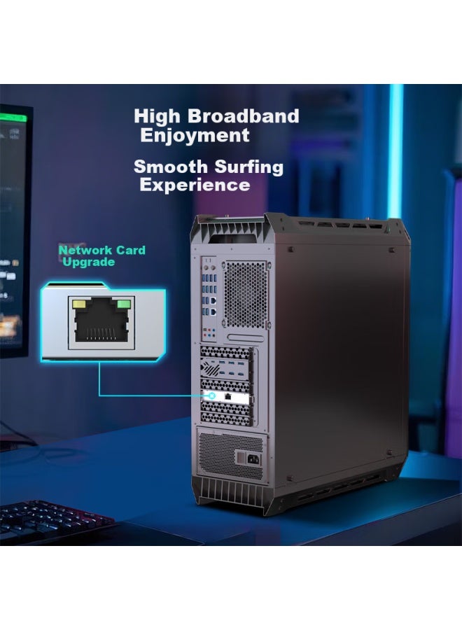 Comfast Pci-e 5g Wired Network Card Desktop Computer Built-in Pcie To Gigabit Network Card Rj45 Network Port Expansion Host Ethernet Full Duplex Adaptive 5000m Network Card - Image 3