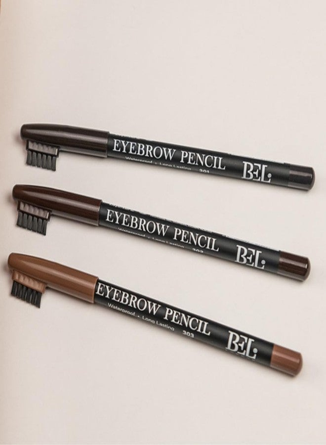 بي إل قلم تحديد الحواجب المقاوم للماء طويل الأمد من بيل لندن، رقم 301 أسود - Image 3