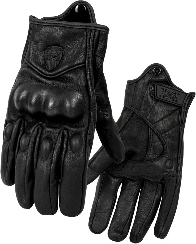 FXC Full Finger Motorcycle Leather Gloves - Image 5