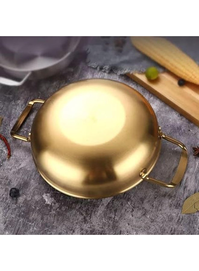 طاسة تقديم استانلس ستيل 26 سم بيدين - ذهبي - Image 5