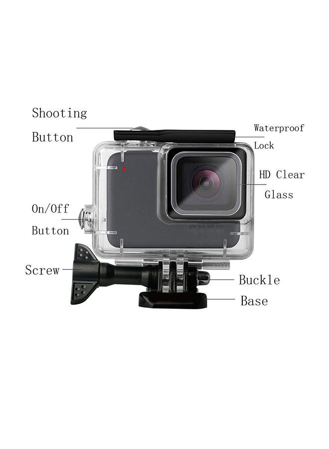 NIBEMINENT Waterproof Housing Case Cover For GoPro Hero 7 Transparent - Image 2