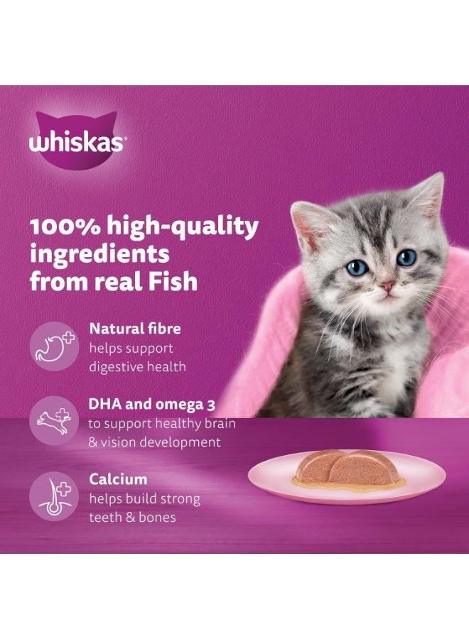 Whiskas Junior Tuna Flavour in Jelly Wet Kitten Food 80g x 24 Pouches Complete Nutrition for 2–12 Month Kittens - Image 3