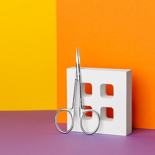 Staleks Exclusive 22 Type 1 Cuticle Scissors Magnolia Straight Handles and Classic Curved Blades - Image 3
