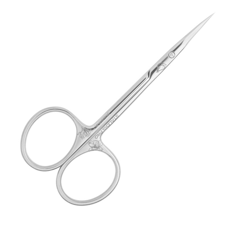 Staleks Exclusive 22 Type 1 Cuticle Scissors Magnolia Straight Handles and Classic Curved Blades - Image 2