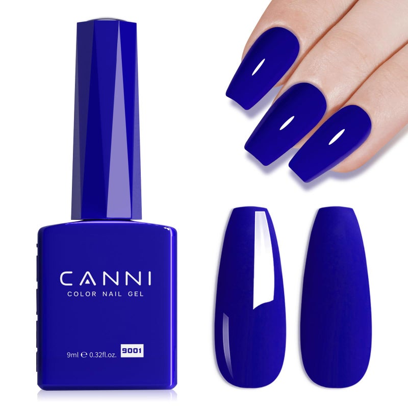 CANNI Royal Blue Gel Nail Polish â€“ Classic Deep Navy Blue UV LED Soak Off High Gloss, Long Lasting Nail Polish Gel for Salon and Home Manicure - Image 1