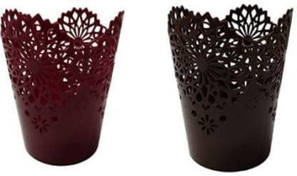 Bekner Makeup Brushes Pen Pencil Organizer Cup Holder Set of 2 Storage Basket Pack of 2 - Image 2