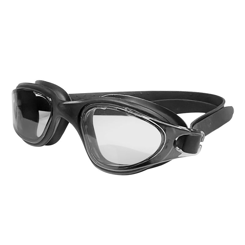 SLOVIC Swimming Goggles for Adults | Swimming Goggle for Men and Women | Anti Fog | UV Protection | Leak Proof | Silicone Strap with Extra Expandability | Black | Adjustable Straps | Black - Image 1