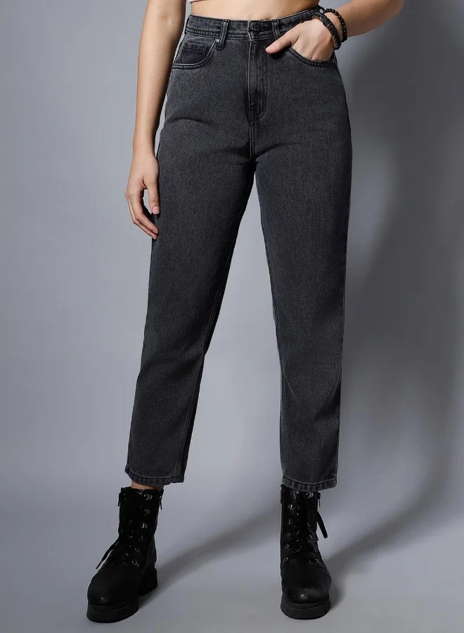 HIGH STAR Women Black Jeans