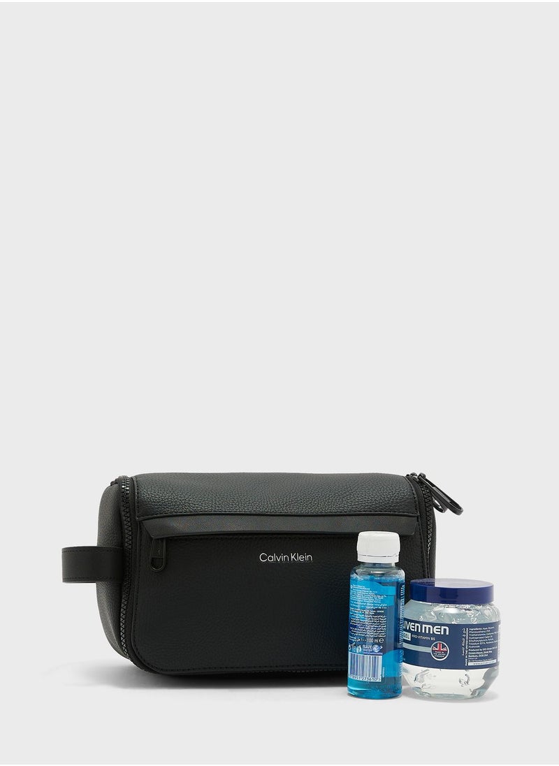 CALVIN KLEIN Logo Washbag  - Image 1