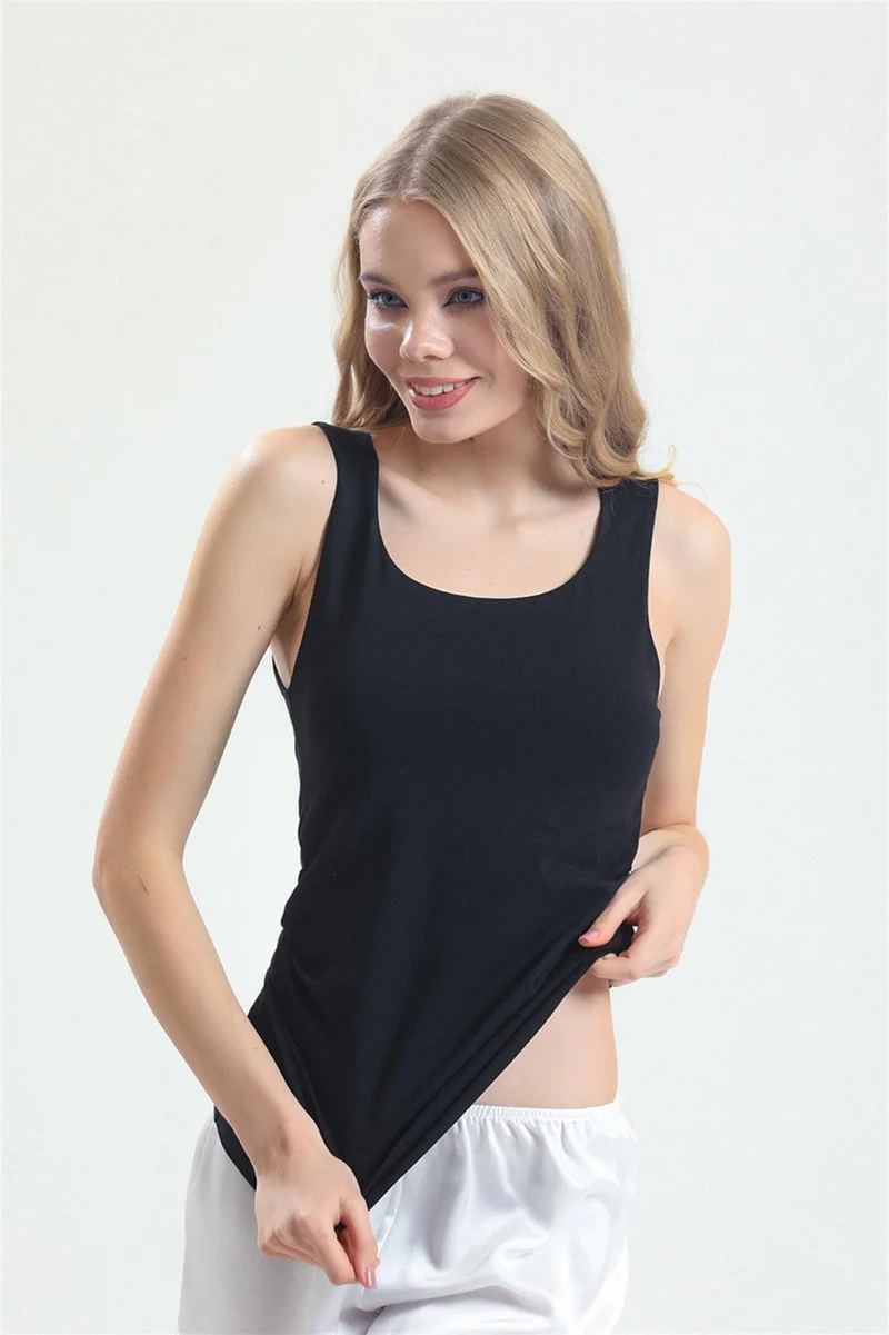 ماجيك فورم 3021 - Combed Fabric Wide Strap Long Undershirt