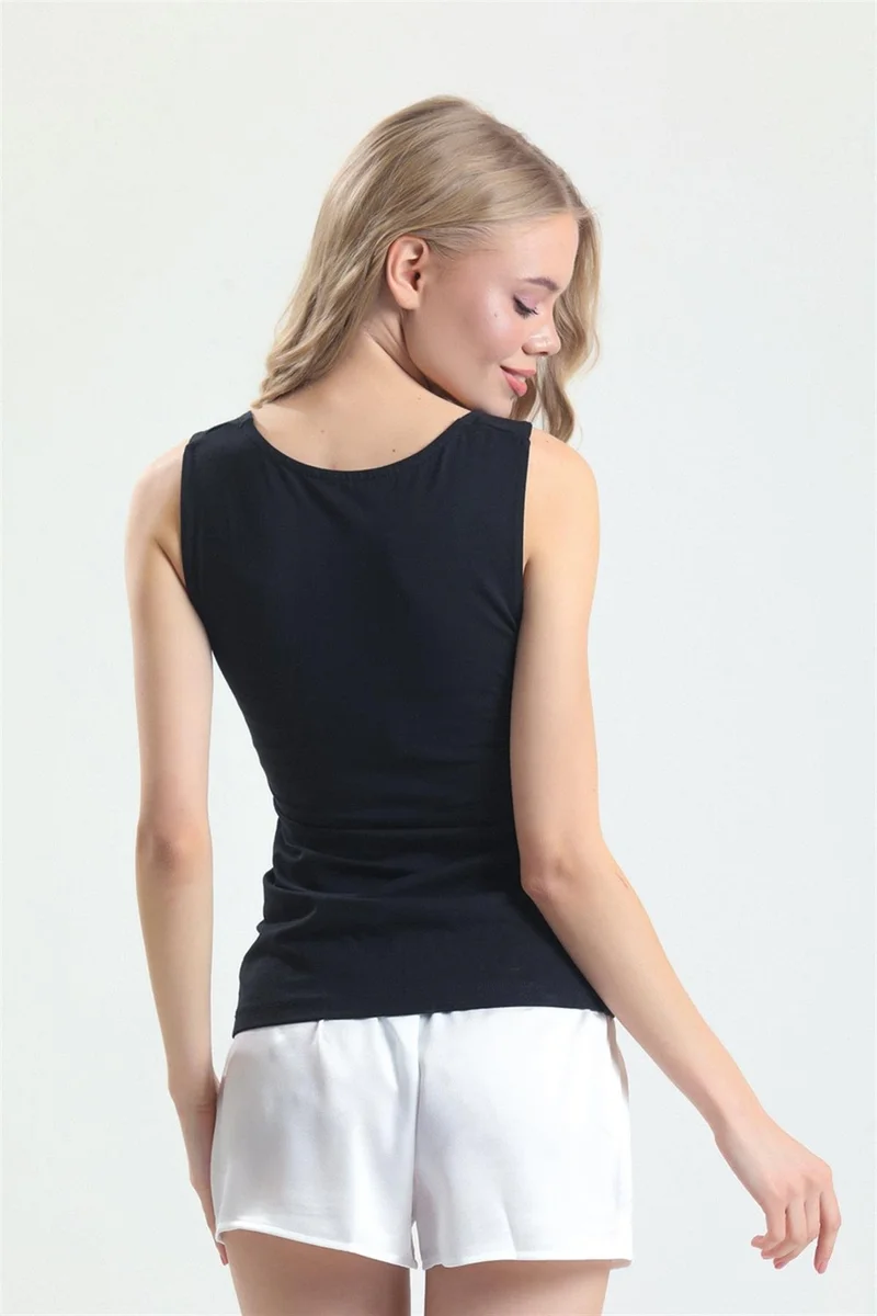 ماجيك فورم 3021 - Combed Fabric Wide Strap Long Undershirt