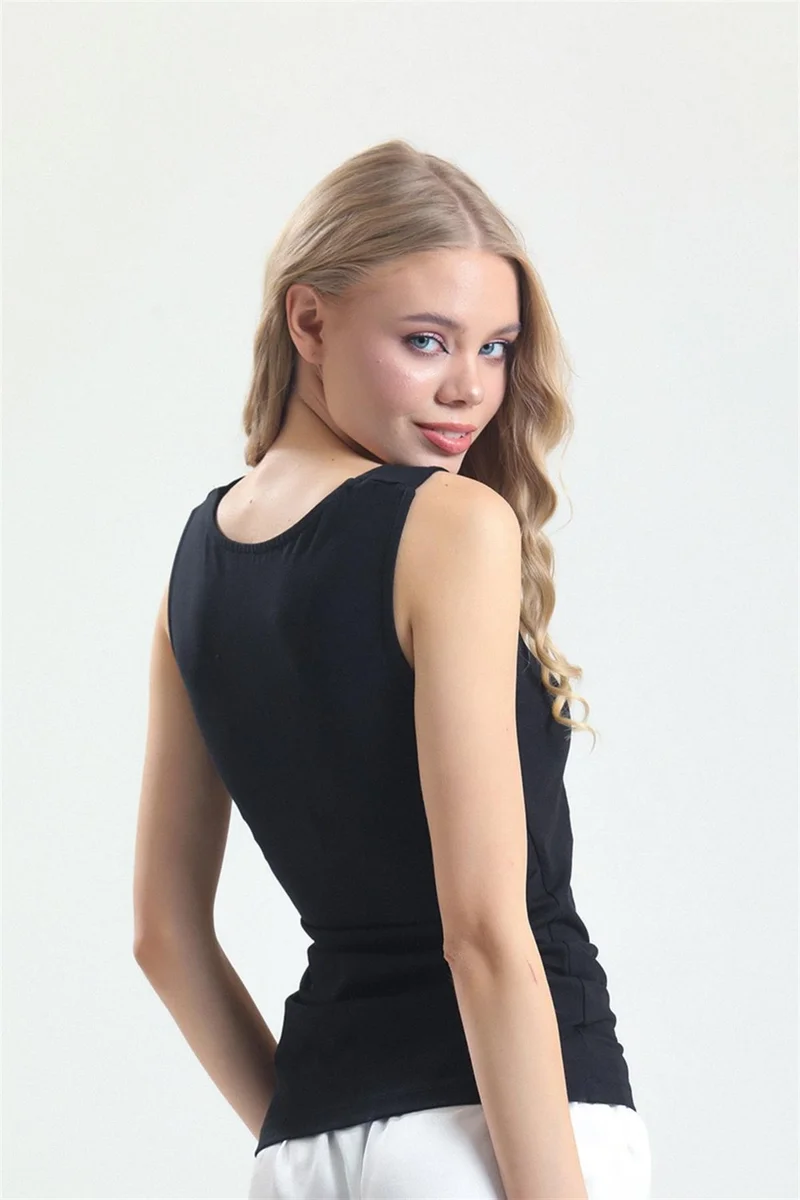 ماجيك فورم 3021 - Combed Fabric Wide Strap Long Undershirt