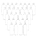 TRENDBOX 8oz/250ml Clear Bottles with Flip Cap Lid BPA-Free Travel Containers For Shampoos,Lotions and Massage Oils - 30 Pack - Image 2