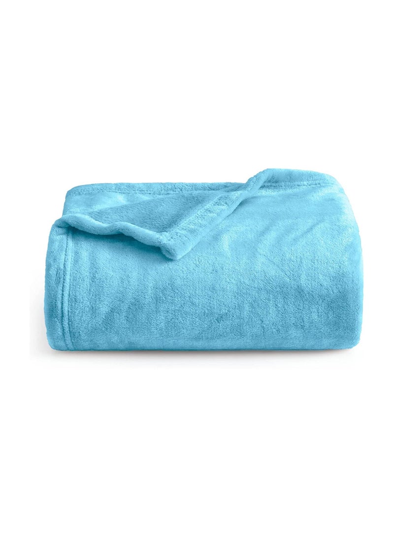 بيير دونا بطانيات من الصوف الفاخر خفيفة الوزن ومضادة للكهرباء الساكنة وبطانية حرارية مثالية للأريكة بطانية مريحة لغرفة المعيشة والسرير والأريكة 200 سم في 150 سم - Image 4