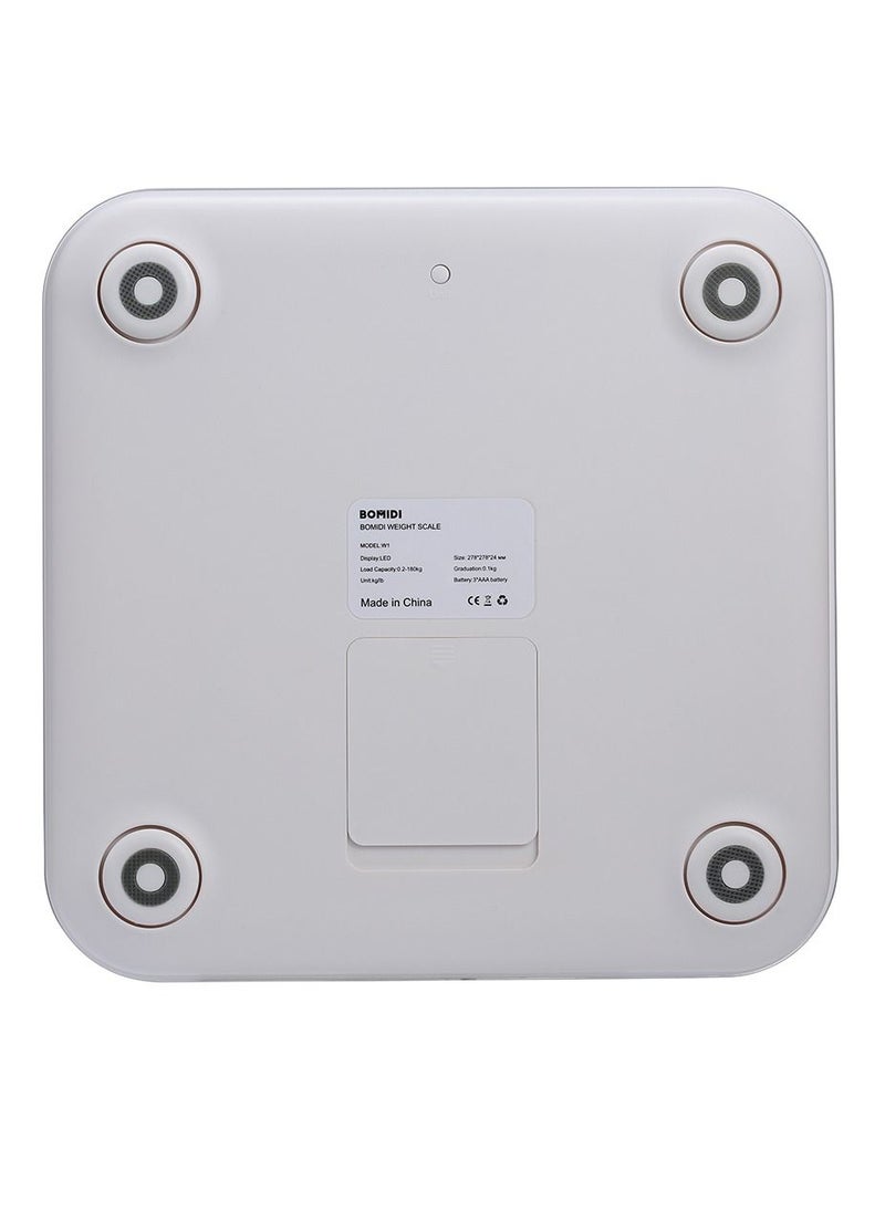 BOMIDI Bomidi W1 Smart Body Weight Scaling LED Digital Scale With High Precision Sensor Weight Scaling Triple A Battery - White  - Image 3