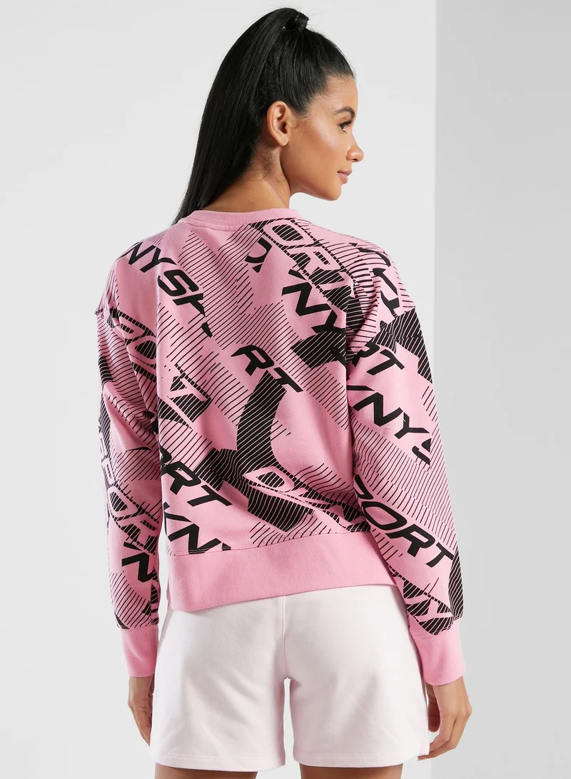 DKNY Logo Printed Sweatshirt