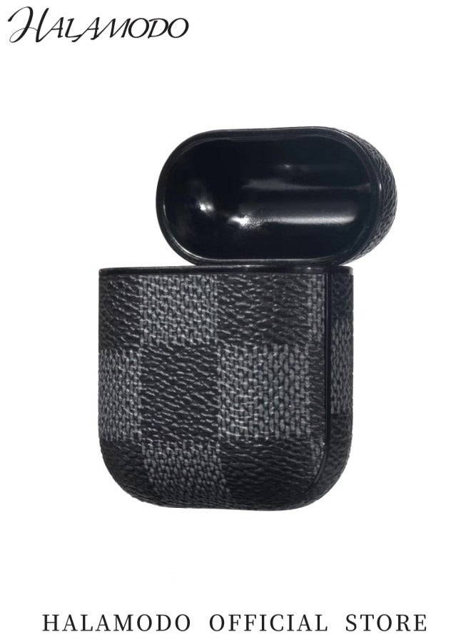 Halamodo AirPods Case Cover for AirPod 2&1 Full-Body Protective Hard Shell Leather Airpods Protective Cover Case with Keychain for AirPods Wireless Charging Case - Image 4