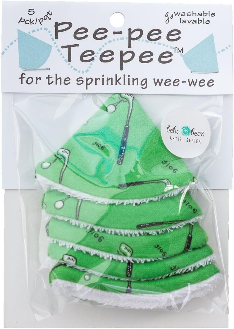 Beba Bean The Peepee Teepee for the Sprinkling WeeWee: Golf in Laundry - 5 Pack - Image 2