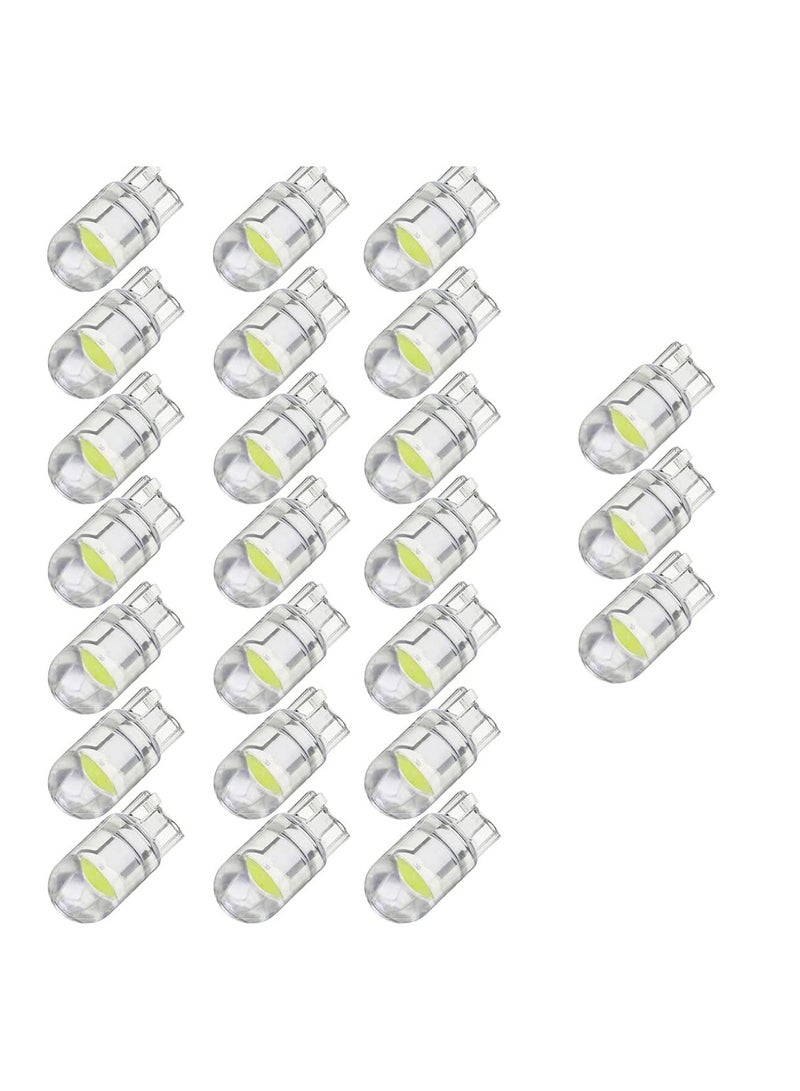 SYOSI LED Bulbs 6000K White, 6000K 68 2825 W5W T10 Wedge COB LED Replacement Bulbs, Super Brightness, for License Plate Lights, Car Position Lamps, Map Light (white, 30pcs)  - Image 1