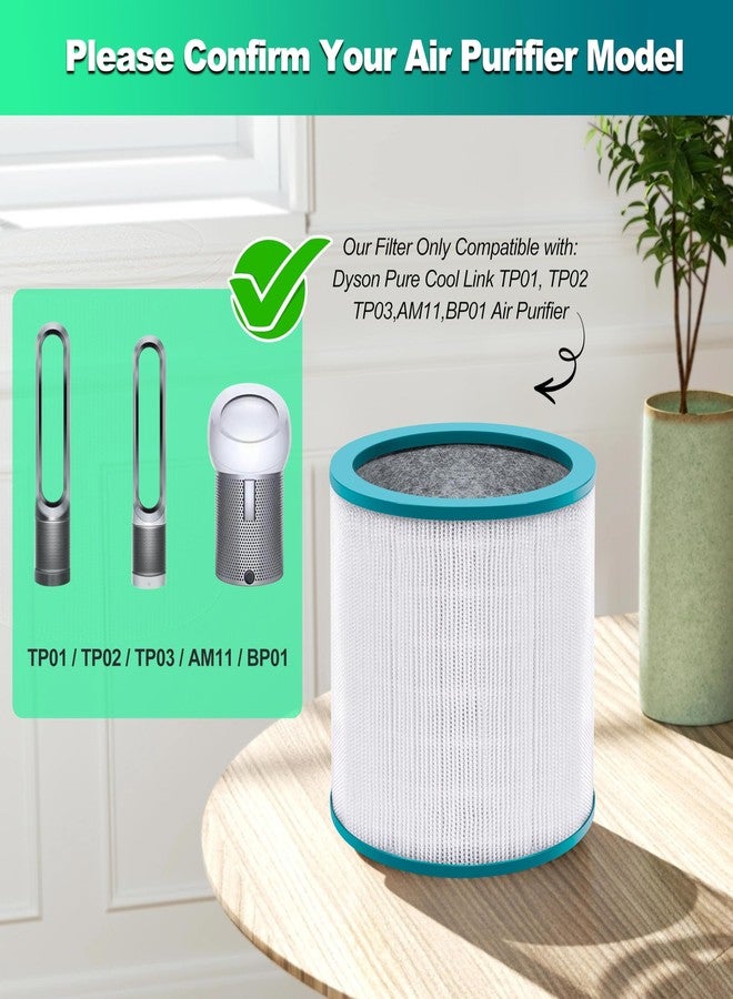 BRENSTEN 1 Pack Replacement Air Purifier Filters for Dyson Tower Purifier Pure Cool Link TP01 TP02 TP03 BP01, AM11, Dyson BP01 Models, Compared to Part # 968126-03 - Premium Activated Carbon Filters - Image 5