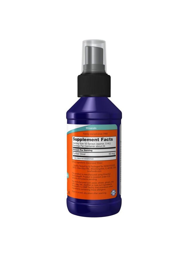 now Supplements, Silver Sol 10 PPM with Elemental Silver and Deionized Water, Liquid, 4-Ounce - Image 2