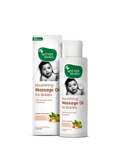 Mother Sparsh Nourishing Baby Massage Oil -100Ml | With Almond & Avocado Oil | Non Sticky & Moisturizing Baby Oil For New Born  - Image 1