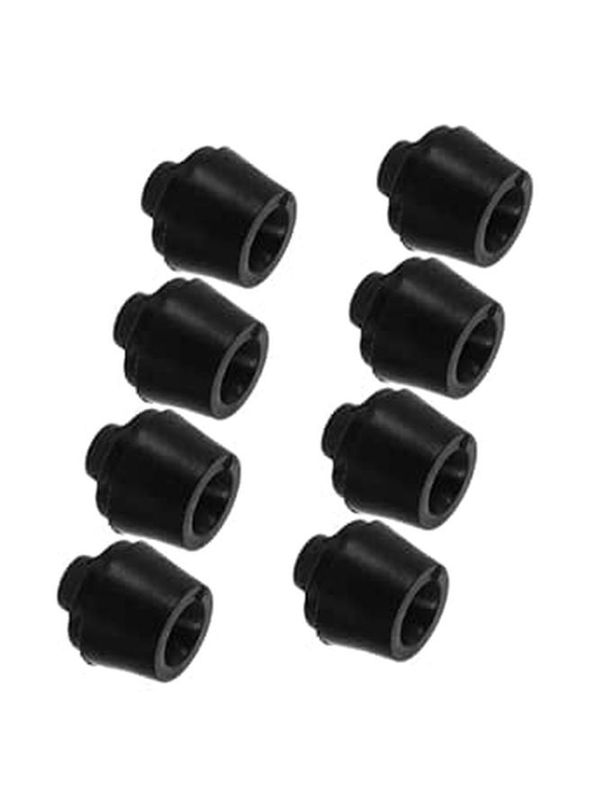 8Pcs Car Door Noise Reducer Rubber Bumper Pads Easy Installation Secure Fit Ride Comfort - Image 1