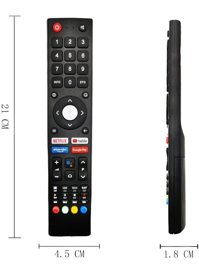erorex Replacement Saba Changhong Chiq Remote Control Gcbltv02Adbbt For Saba Changhong Chiq Tv Sa32S67A9 L32H7A Sa40S67A9 L43H7S Sa43K67A9 U50H7A U55H7S U58H7S  - Image 3