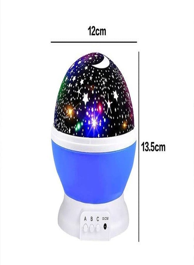 R2S2 Star Master Rotating 360 Degree Moon Night Light Lamp Projector with Colors and USB Cable, Lamp for Kids Room, Night Bulb (Multi Color) - Image 2