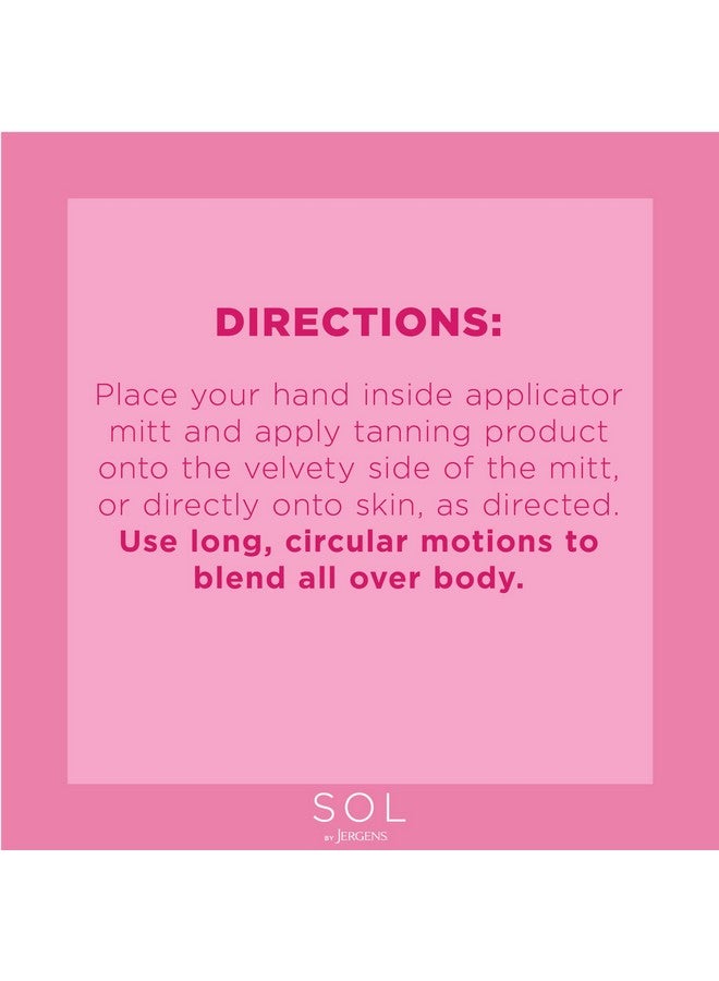 Jergens Jergens SOL Self Tanner Applicator Mitt, Flawless, Streak-free Tanning Blender Glove, Sunless Tanning, Reusable Tanning Mitt Protects Hands, All Skin Tone  - Image 5