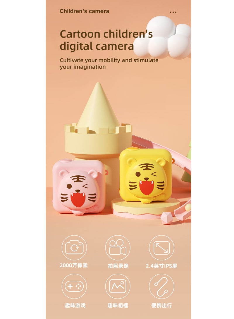 GULFLINK Kids Camera For Girls And Boys Yellow - Image 3