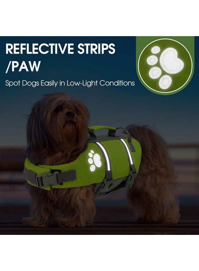 Queenmore Dog Life Jacket Medium, Dog Life Vest for Swimming, Dog Life Vest for Medium Dogs, Floating Dog Vests for Boating Kayaking, Pet Life Jackets for Dogs with Safety Handle Hook, Puppy Swim Vest - Image 4