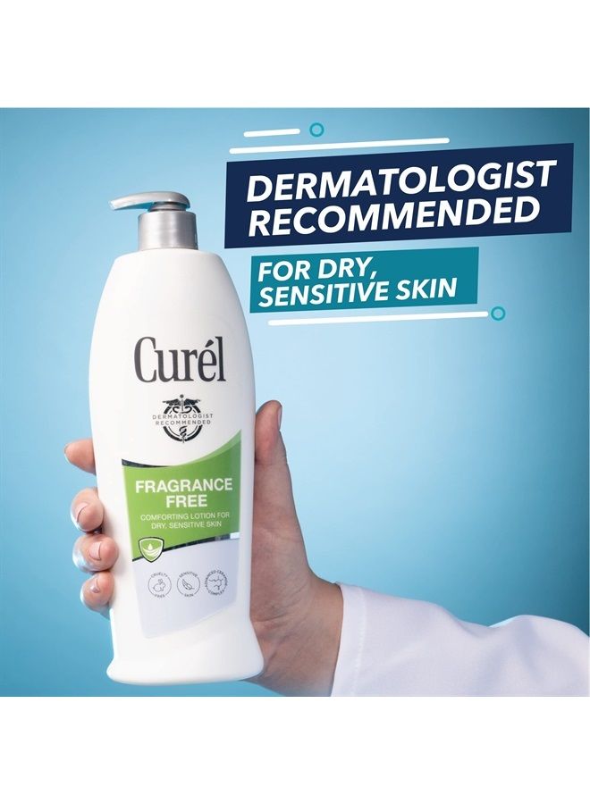Curel Curél Fragrance Free Comforting Body Lotion, Body and Hand Moisturizer for Dry, Sensitive Skin, 13 Ounce, with Advanced Ceramide Complex, Repairs Moisture Barrier - Image 3