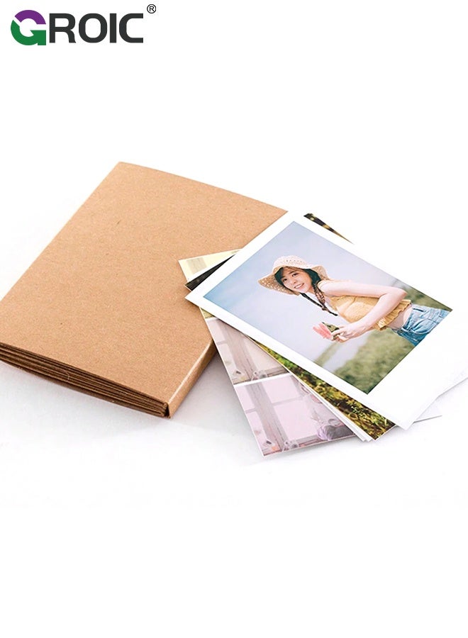 GROIC Folding Photo Album, Blank postcard hand-drawn card storage, Stretchable Folding Photo Collection DIY Handmade Memory Book for Anniversary, Graduation, Wedding, Birthday, Accordion Scrapbook Albums - Image 4