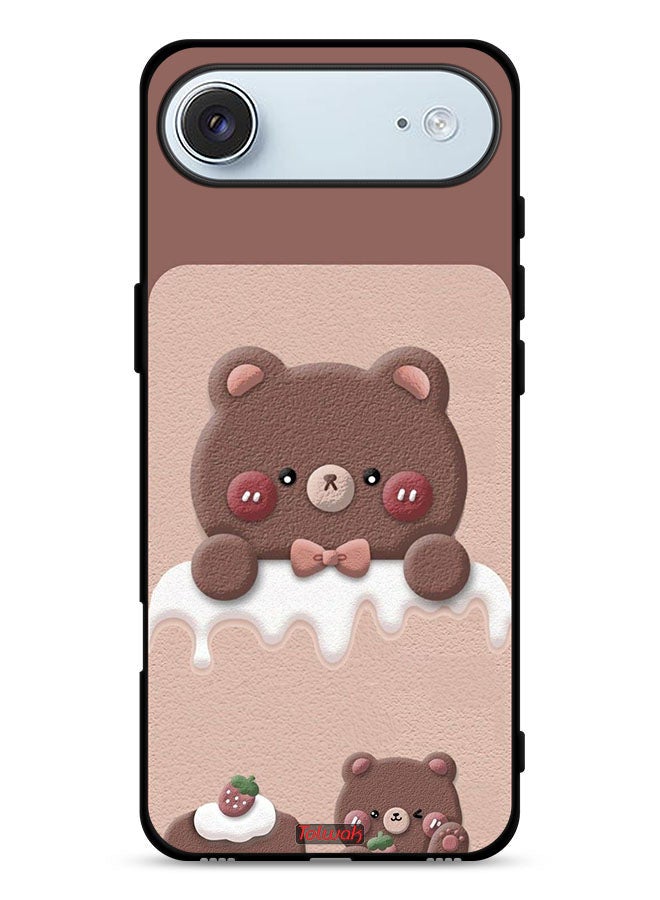 Tolwak Apple iPhone Air Protective Case Cover Bear Strawberry - Image 1