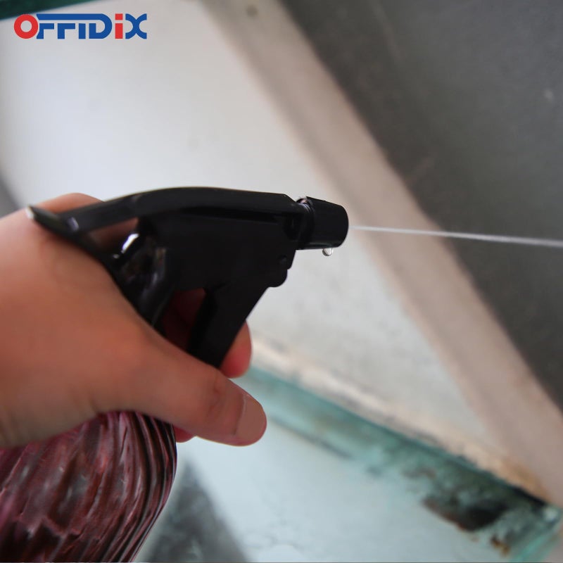 OFFIDIX Glass Spray Bottle, Pressure Watering Can, Indoor Plant Mister, Adjustable Nozzle, 0.4L/13.5oz Handheld Spray Bottle for Garden Plants Cleaning Solutions (Amaranth) - Image 4