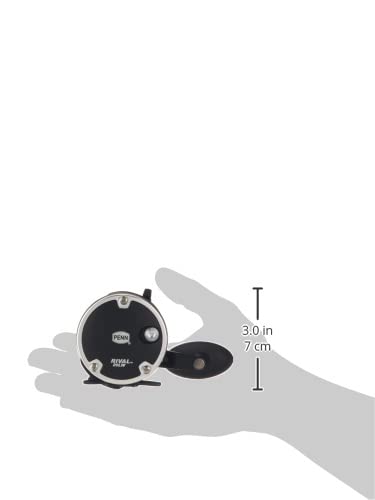 PENN Rival Level Wind Conventional Boat Fishing Reel, HT-100 Star Drag, Max of 15lb | 6.8kg, Forged and Machined Aluminum Spool, RIV20LW, Black - Image 3