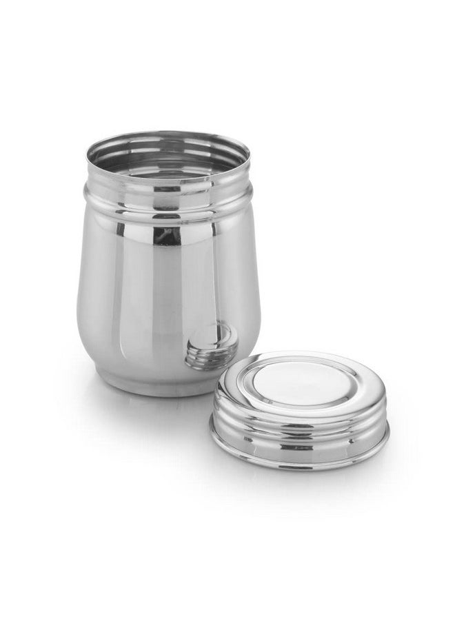 Expresso - Expresso Stainless Steel Small/Mini Box Dabba/Container/Storage Box/Jar, Screw Lock System, Set of 3 (350 Ml) - Image 1