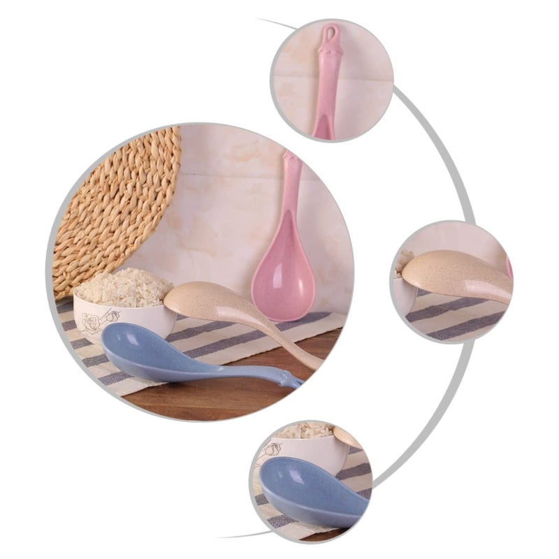 مجموعة ملاعق الحساء ذات المقابض الطويلة من 4 قطع، أدوات تقديم طعام مبتكرة للمطبخ المنزلي - Image 3