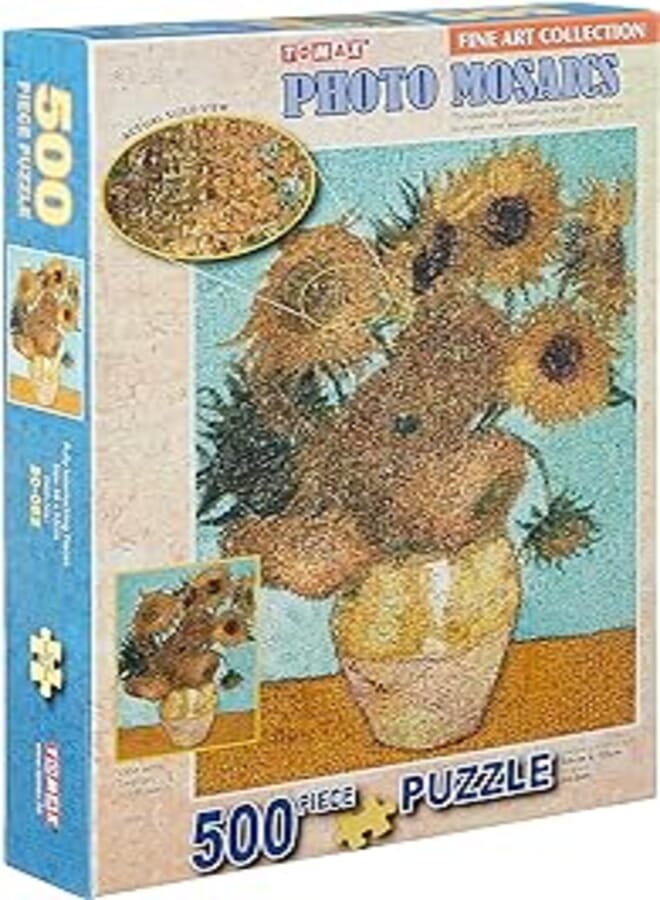 TOMAX Vase With Twelve Sunflowers 500pcs puzzle