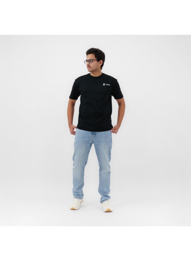 Tolou Graphic Statement Black T-Shirt - Image 3