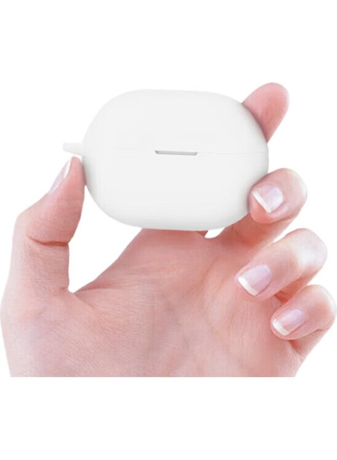 YIOU Protective Case For Huawei Freebuds Pro 4 Bluetooth Earphones, Liquid Silicone Soft Shell Full Coverage Anti-Drop Ultra-Thin Protective Case White - Image 3